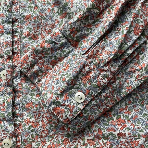 Tommy Hilfiger Women's Floral Shirt Dress Roll Tab Sleeve Boho Cottagecore S - Picture 7 of 14